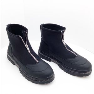 {ZARA} Black Combat Ankle Boots